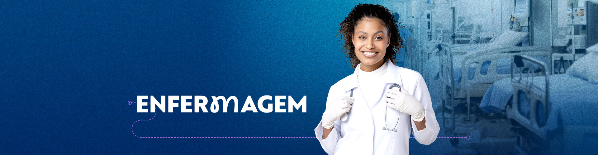 Banner do curso de Enfermagem