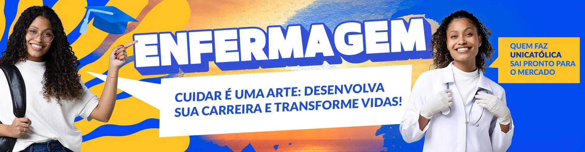 Banner do curso de Enfermagem