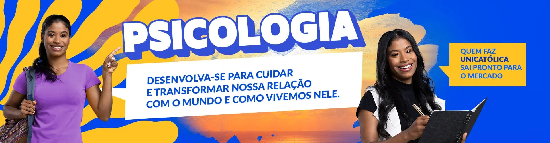 Banner do curso de Psicologia