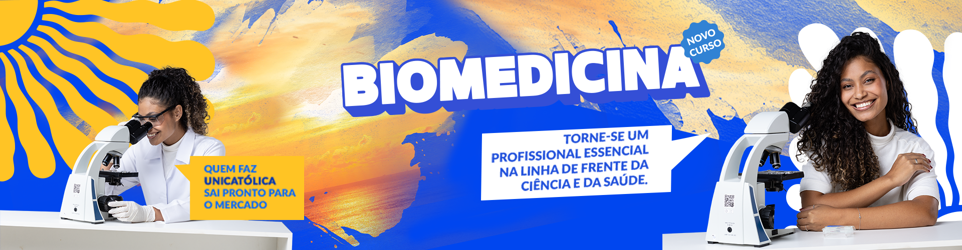 Banner do curso de Biomedicina
