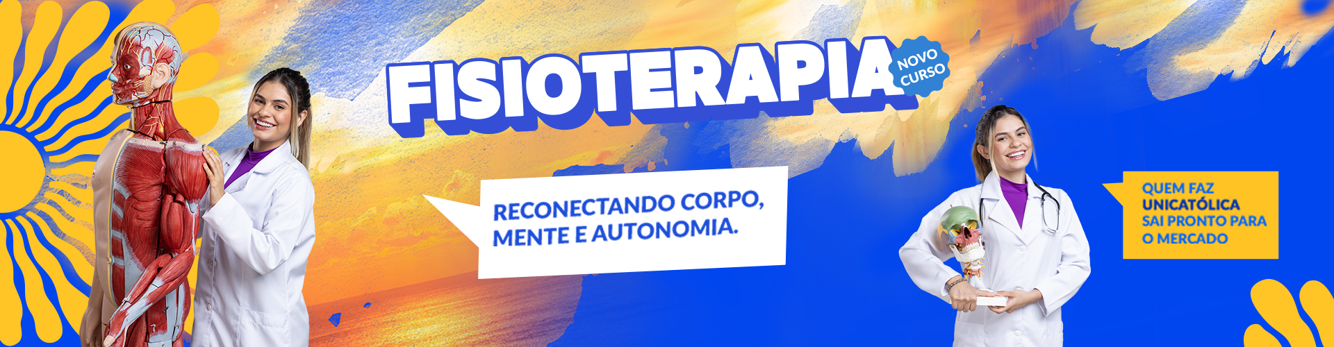 Banner do curso de Fisioterapia