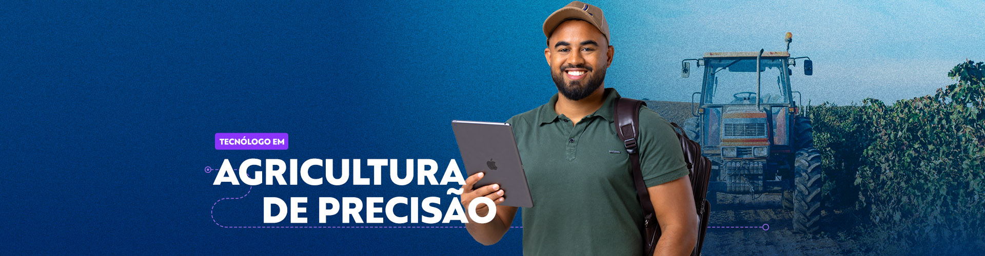 Banner do curso de Agricultura de Precisão